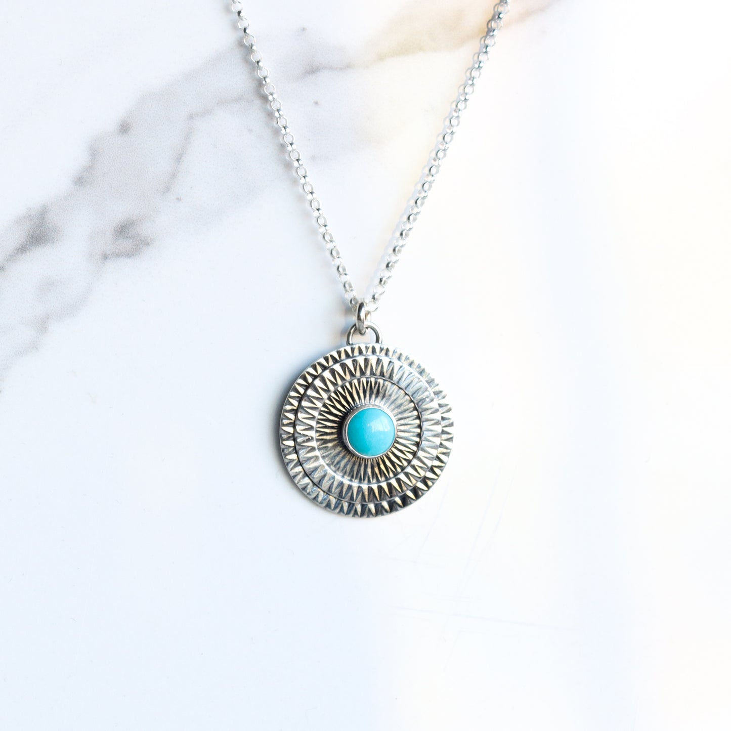Medallion Necklace - Turquoise