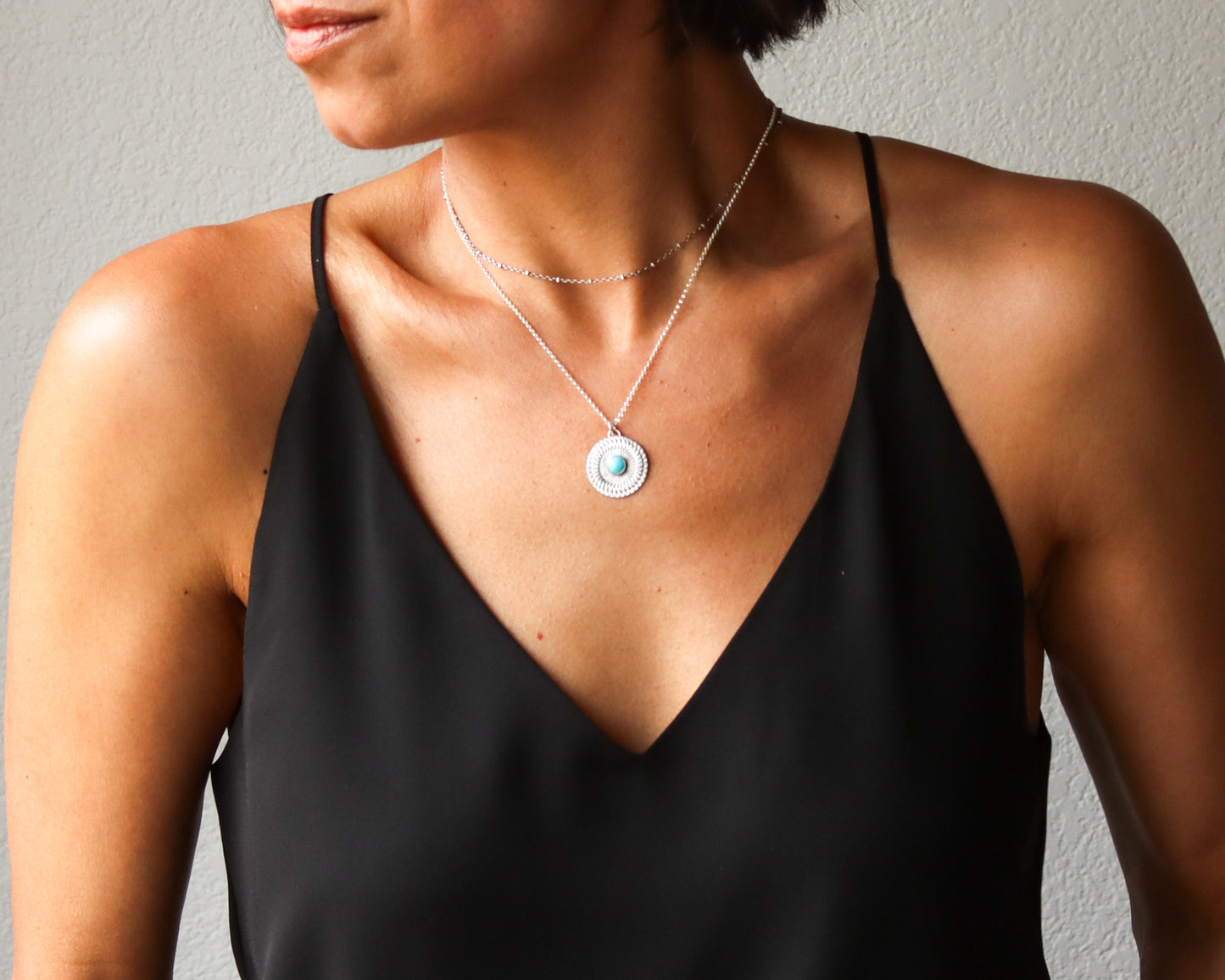Medallion Necklace - Turquoise
