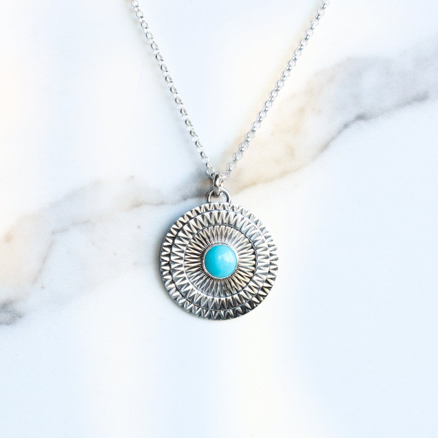 Medallion Necklace - Turquoise