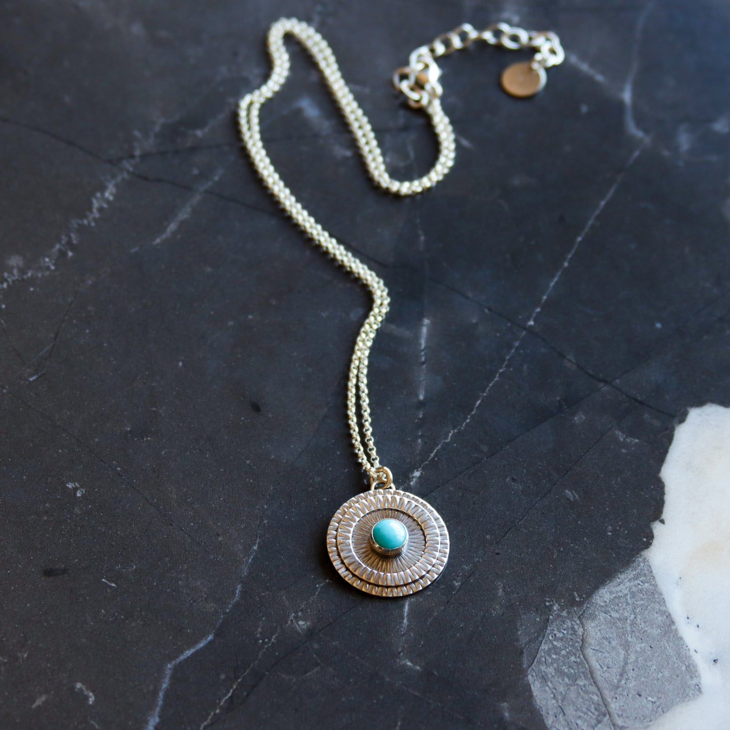 Medallion Necklace - Turquoise