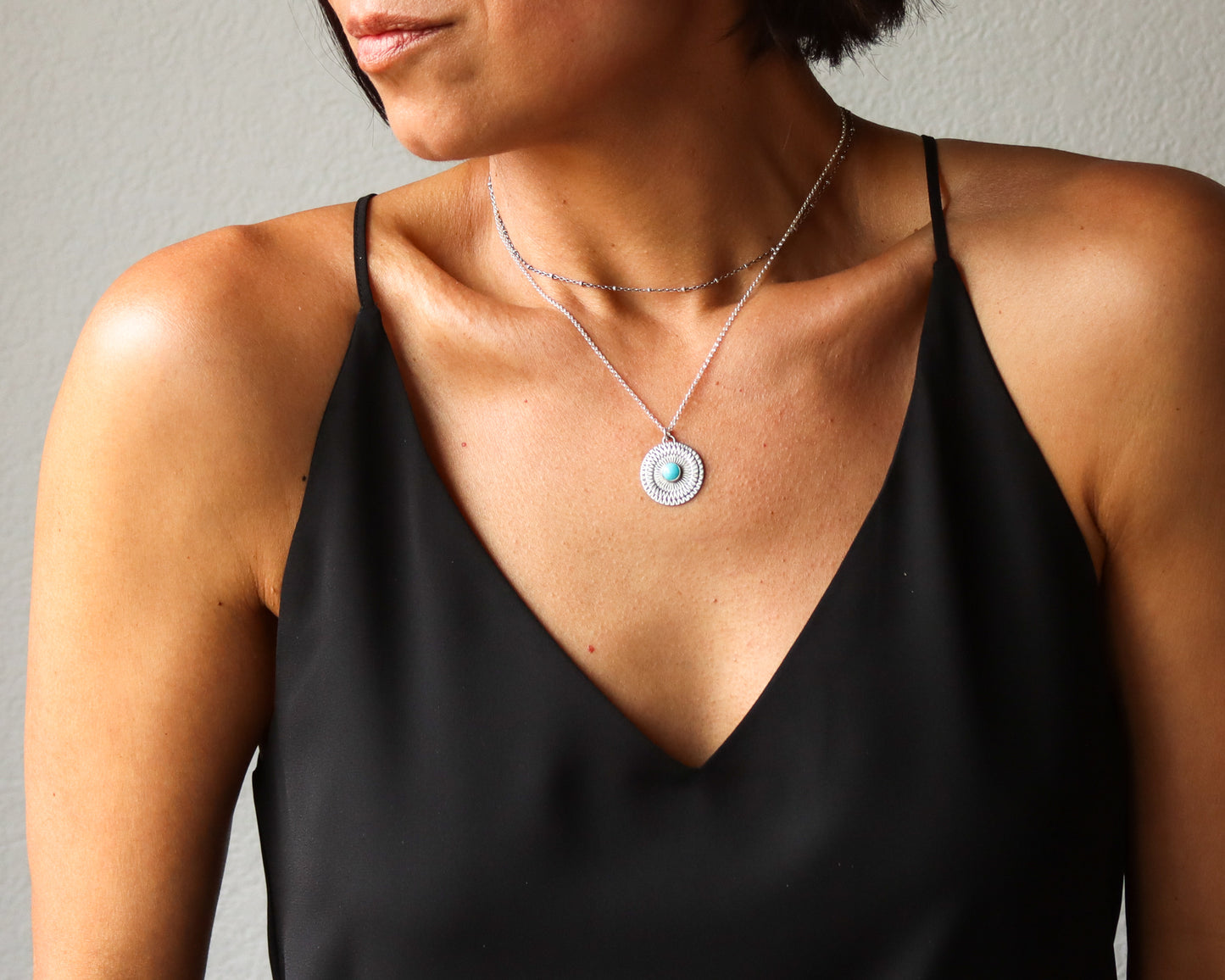 Medallion Necklace - Turquoise