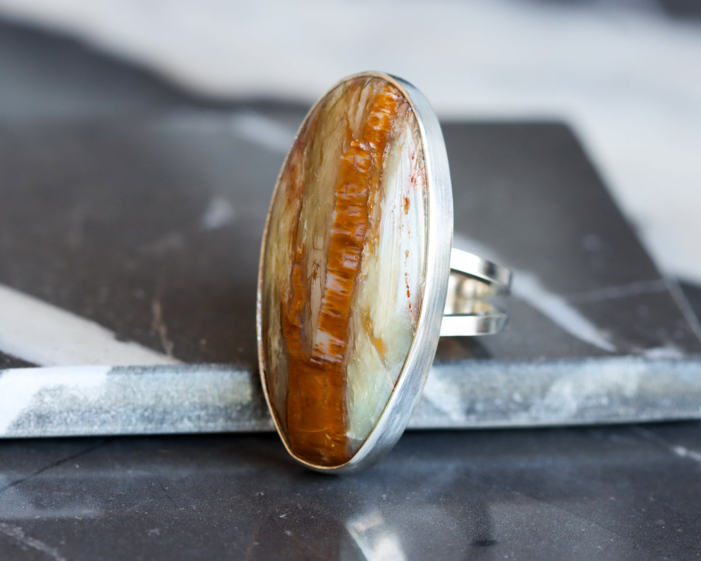 Oak Ring 2 - OOAK - Size 7.25