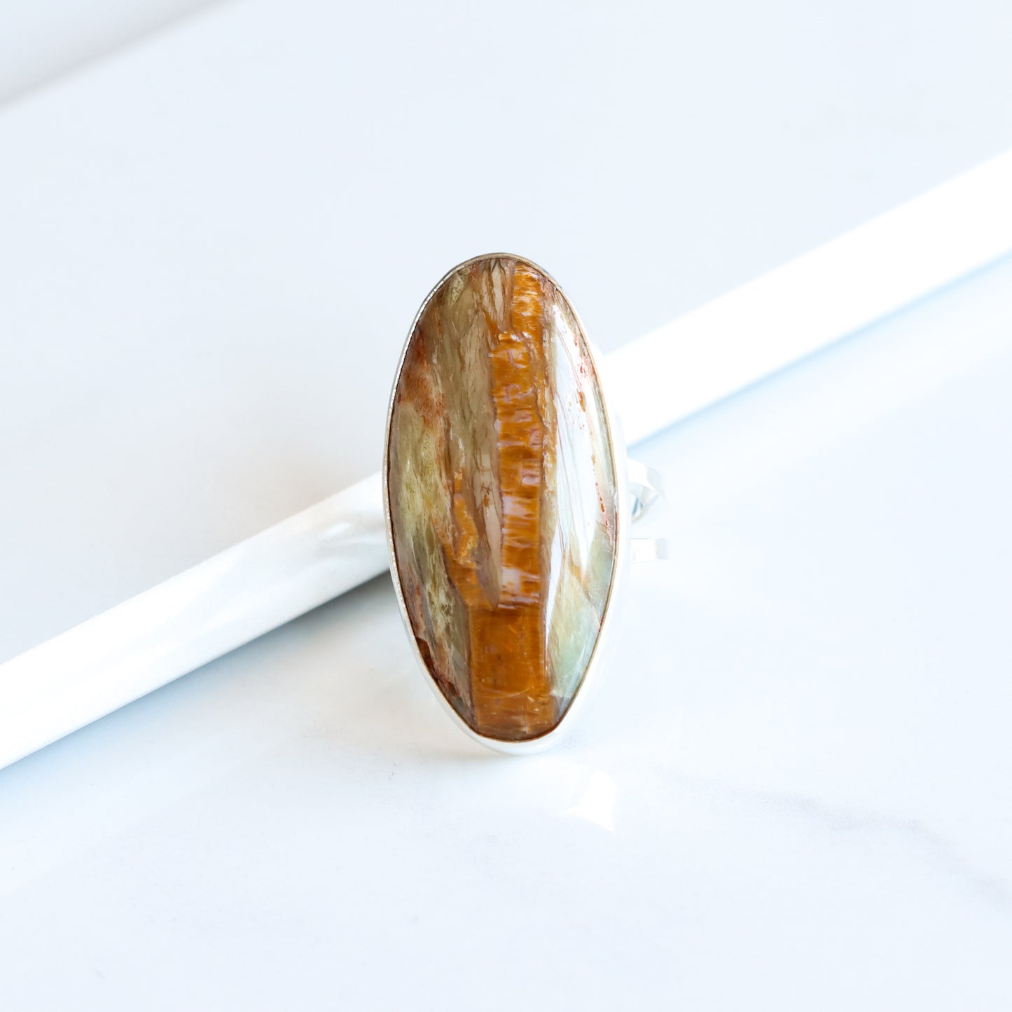 Oak Ring 2 - OOAK - Size 7.25