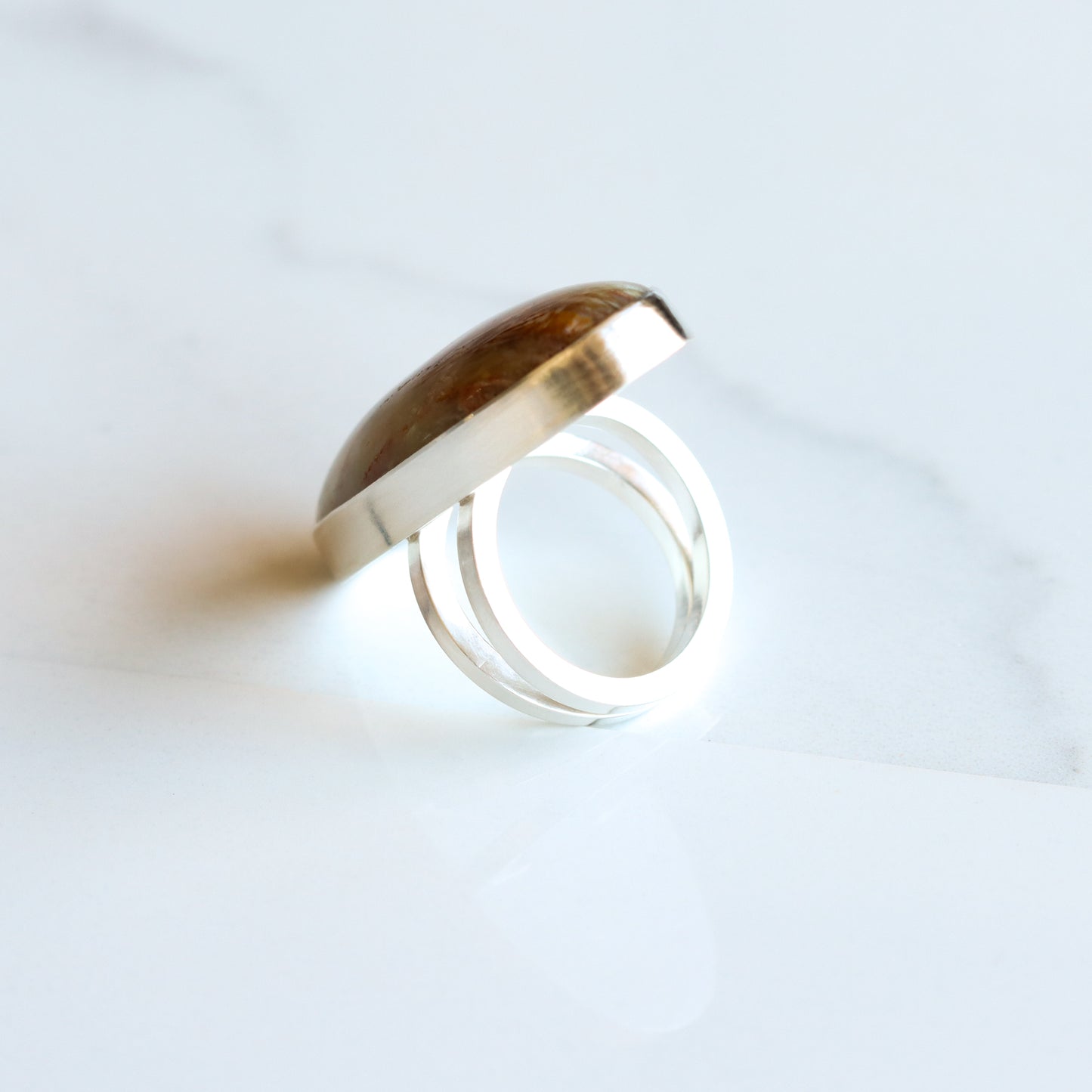 Oak Ring 2 - OOAK - Size 7.25
