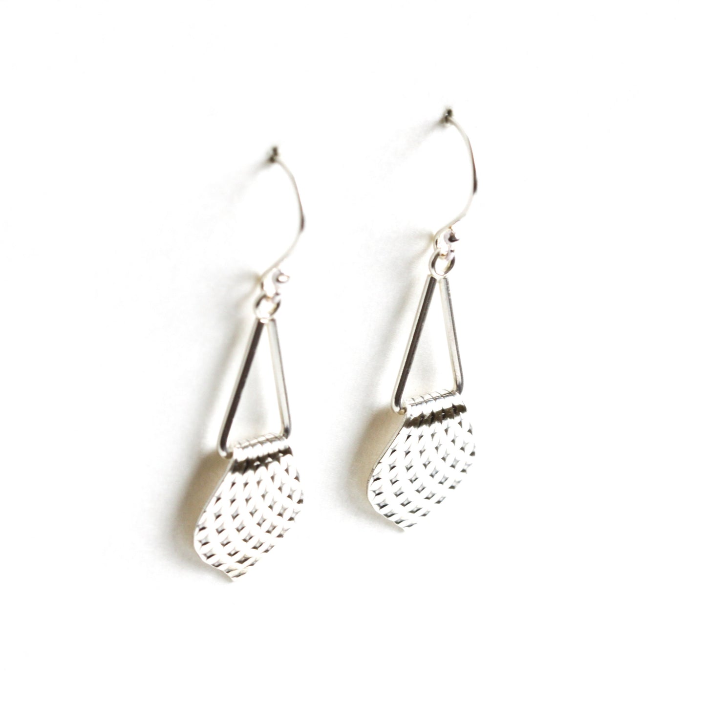 Alhambra Earrings - Silver, Small-dangle earrings-Blue Hour Designs
