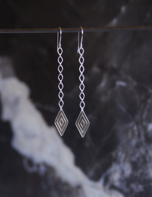 Arrow Earrings-dangle earrings-Blue Hour Designs