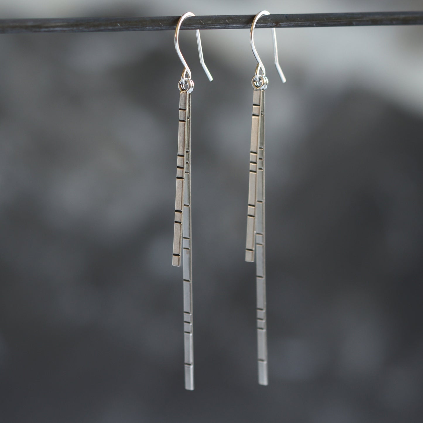 Chisel Earrings-dangle earrings-Blue Hour Designs