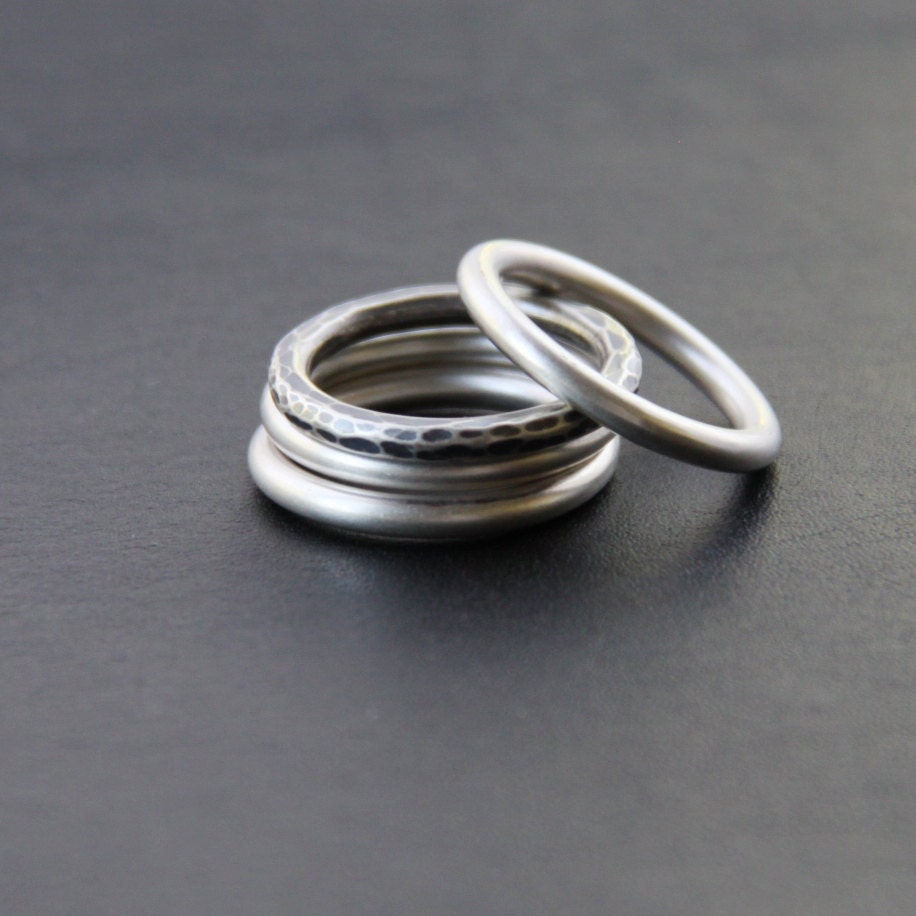 Cuatro Rings-stacking ring-Blue Hour Designs
