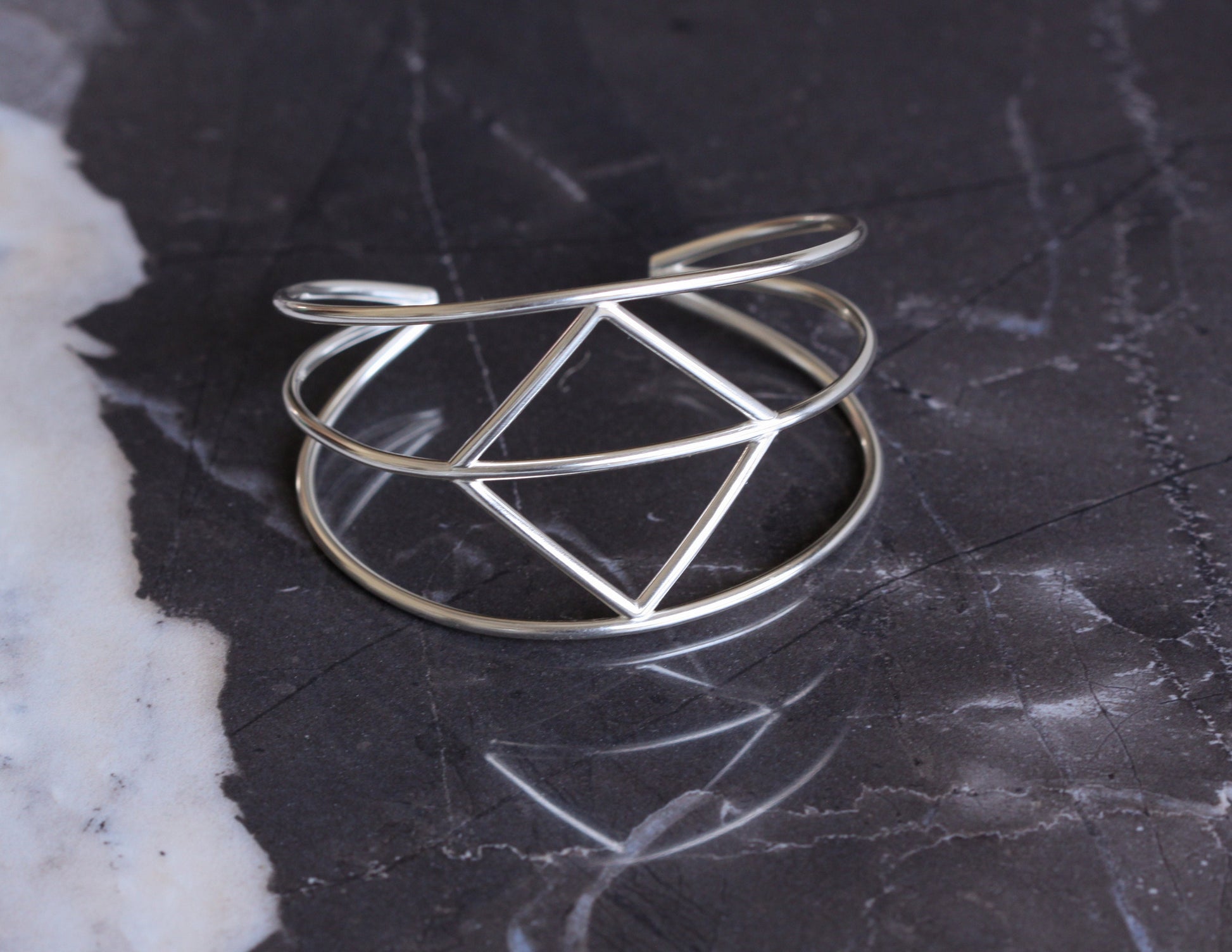 Diamond Cuff-cuff bracelet-Blue Hour Designs