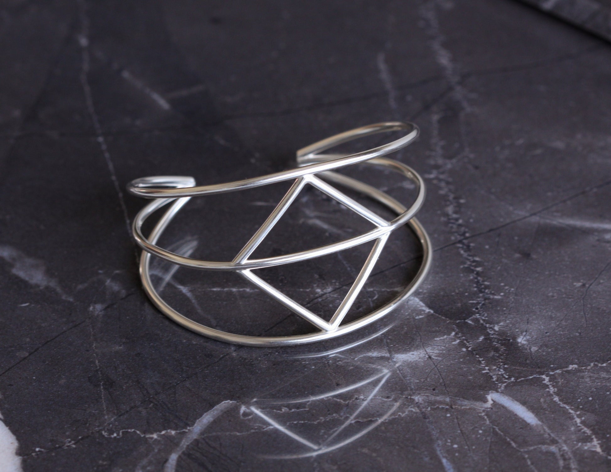 Diamond Cuff-cuff bracelet-Blue Hour Designs