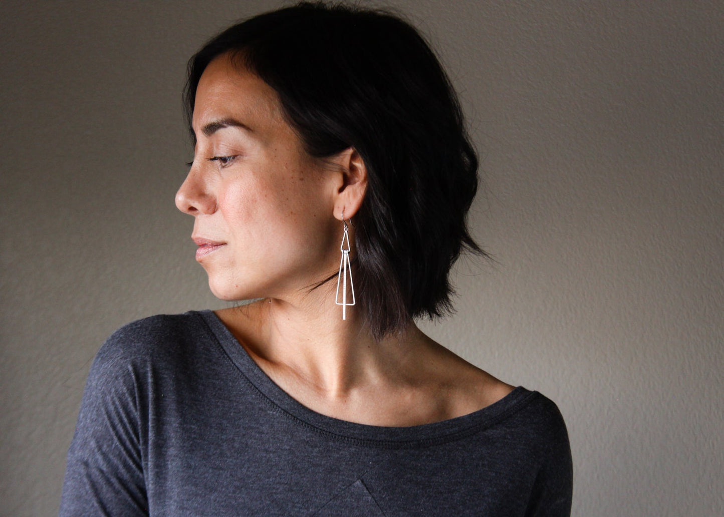 Flare Earrings-dangle earrings-Blue Hour Designs