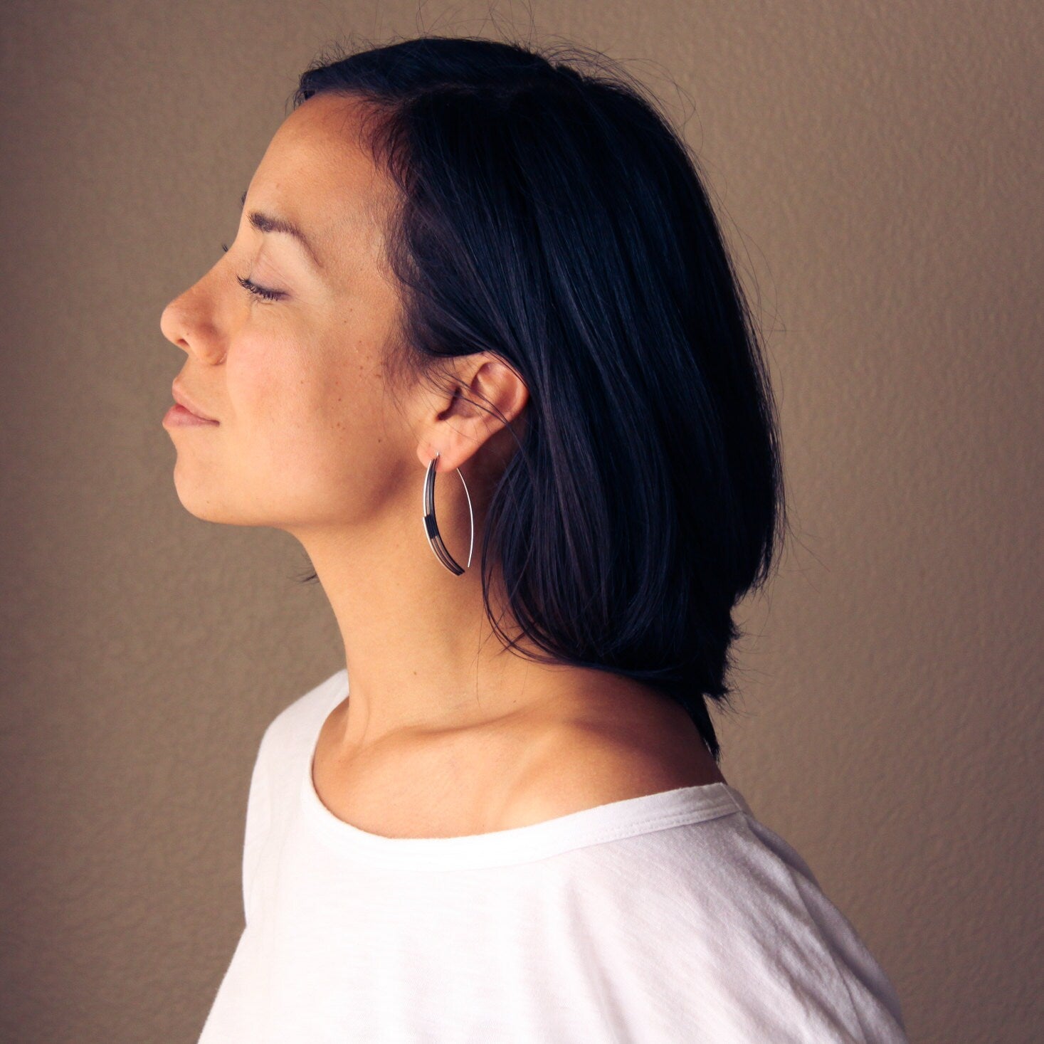 Interlace Earrings-hoop earrings-Blue Hour Designs