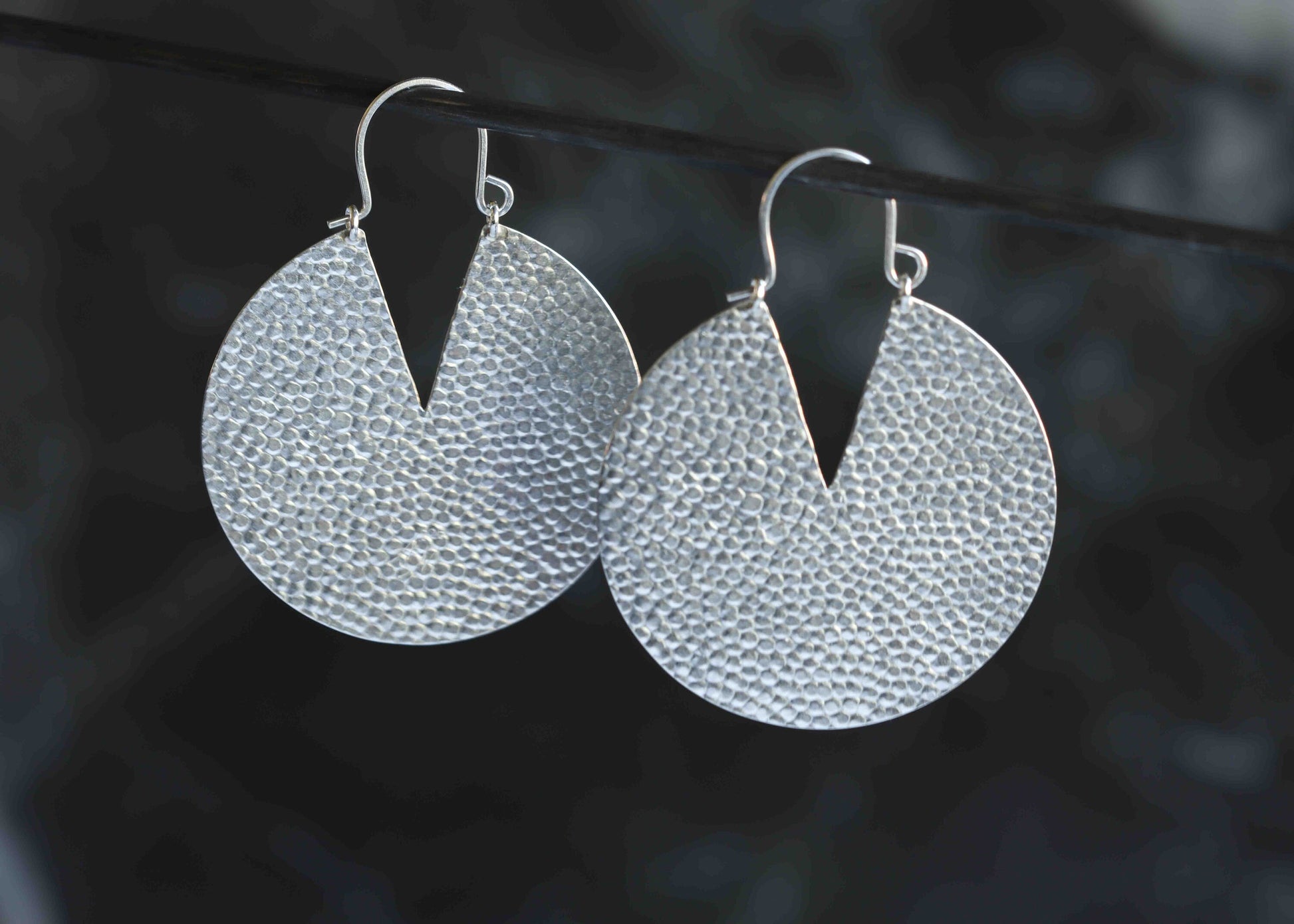 Iya Earrings - Large-hoop earrings-Blue Hour Designs