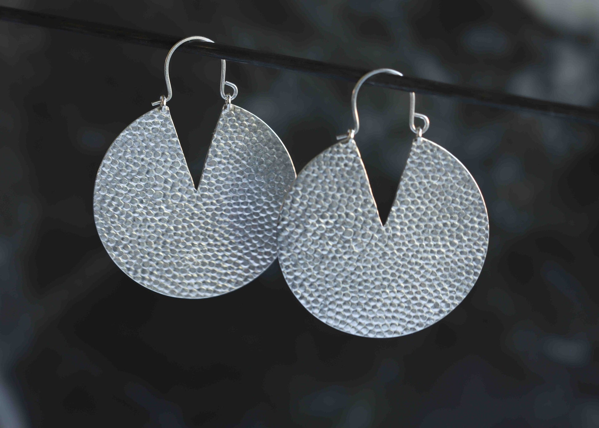 Iya Earrings - Large-hoop earrings-Blue Hour Designs