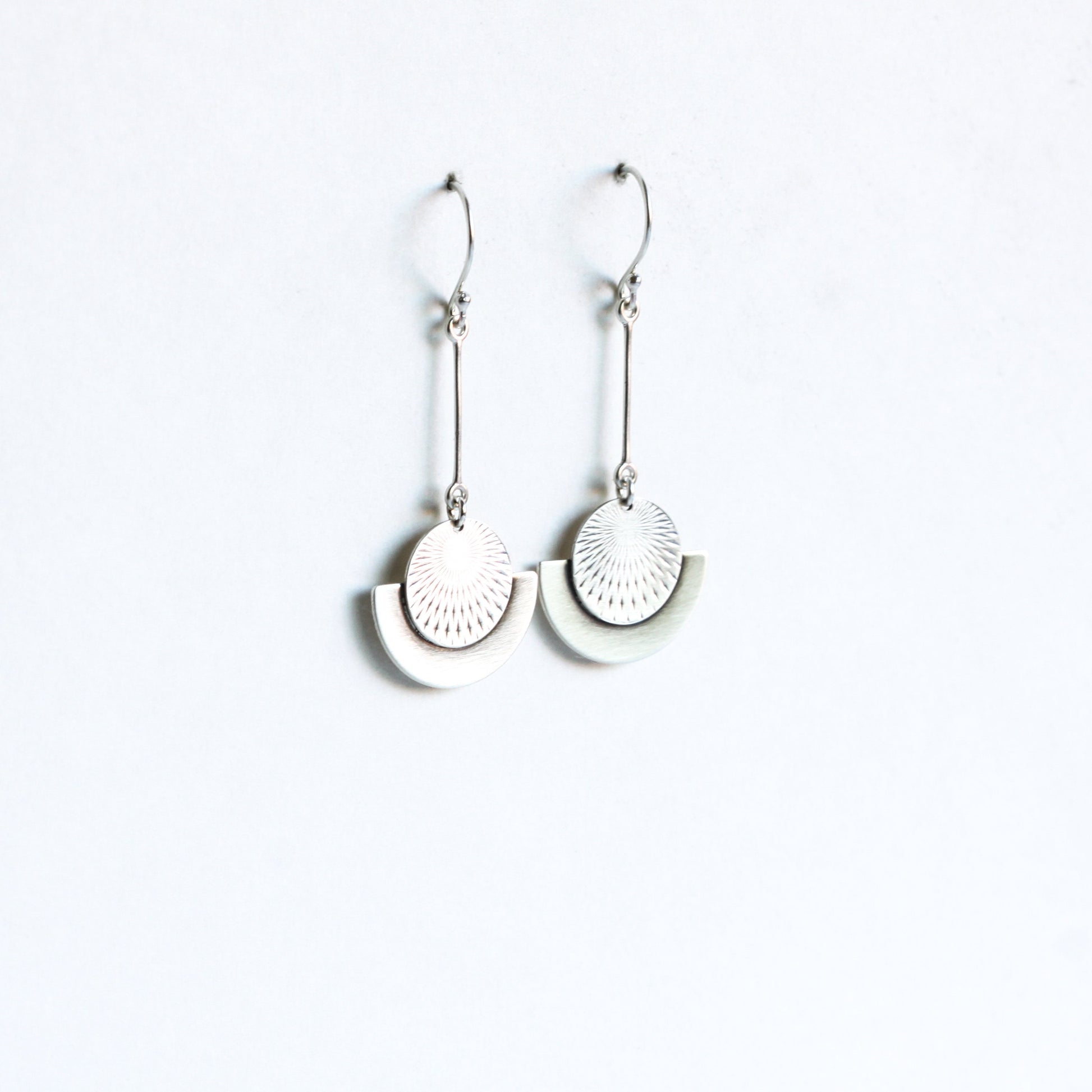 Moonrise Earrings-dangle earrings-Blue Hour Designs