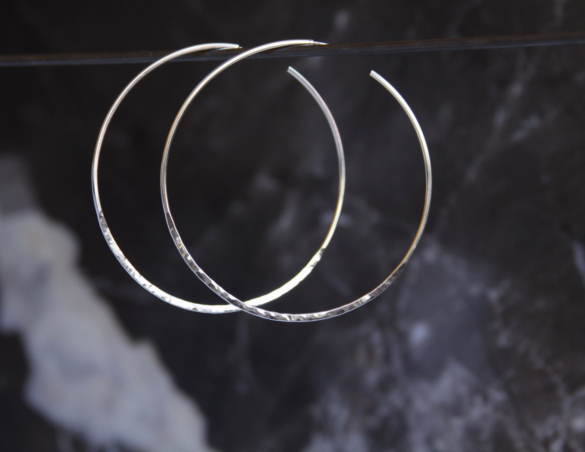 Oberon Hoops-hoop earrings-Blue Hour Designs