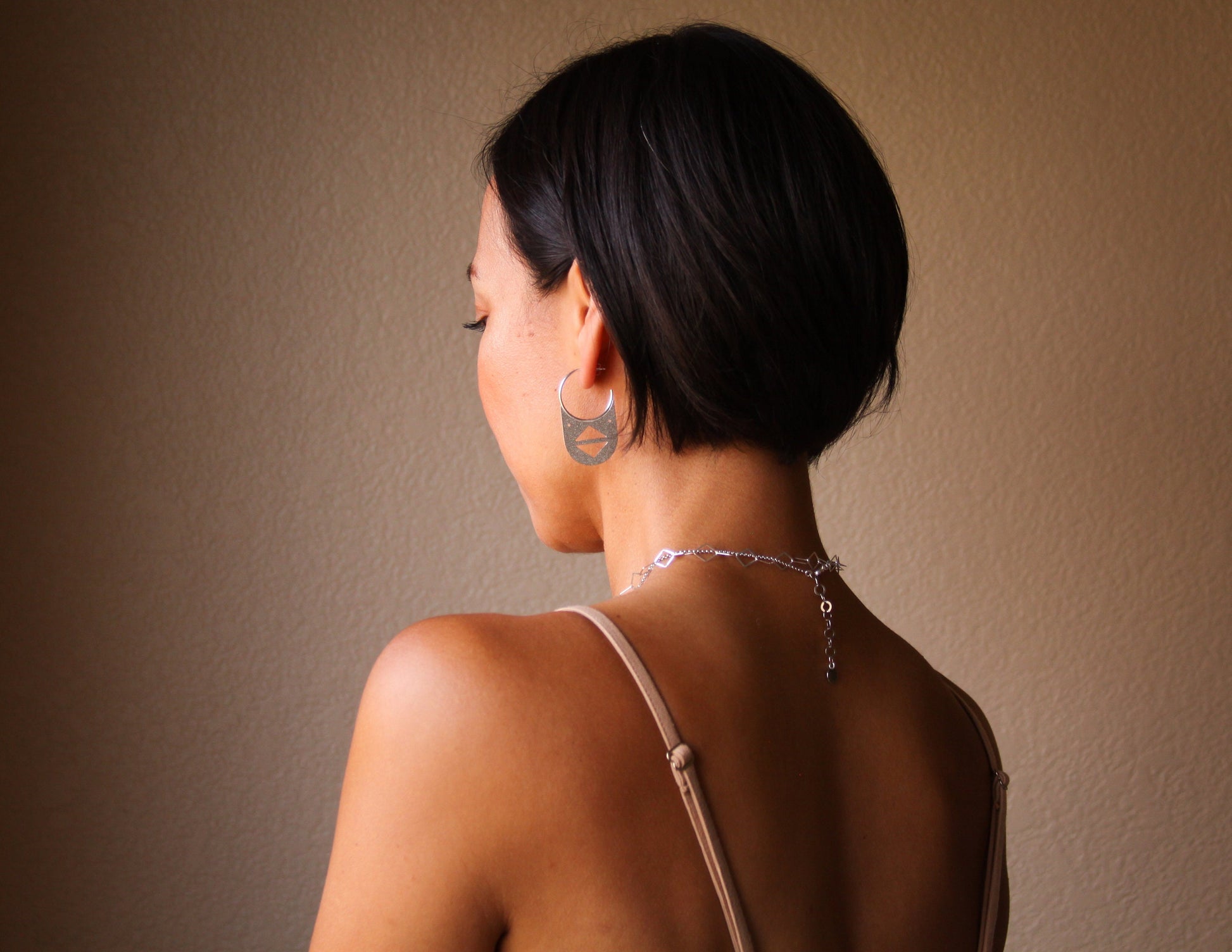 Olmec Earrings-hoop earrings-Blue Hour Designs