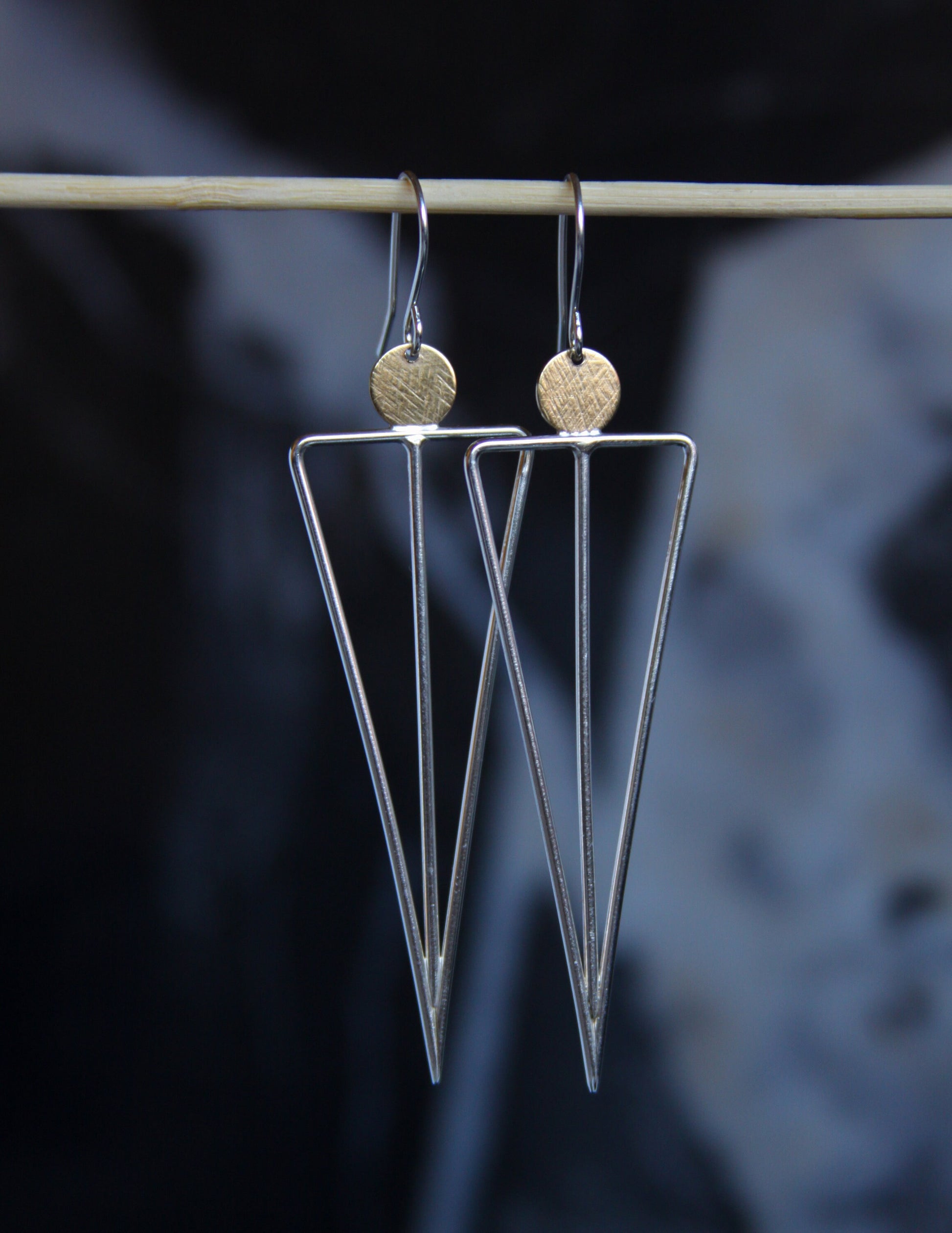 Phoenix Earrings-dangle earrings-Blue Hour Designs