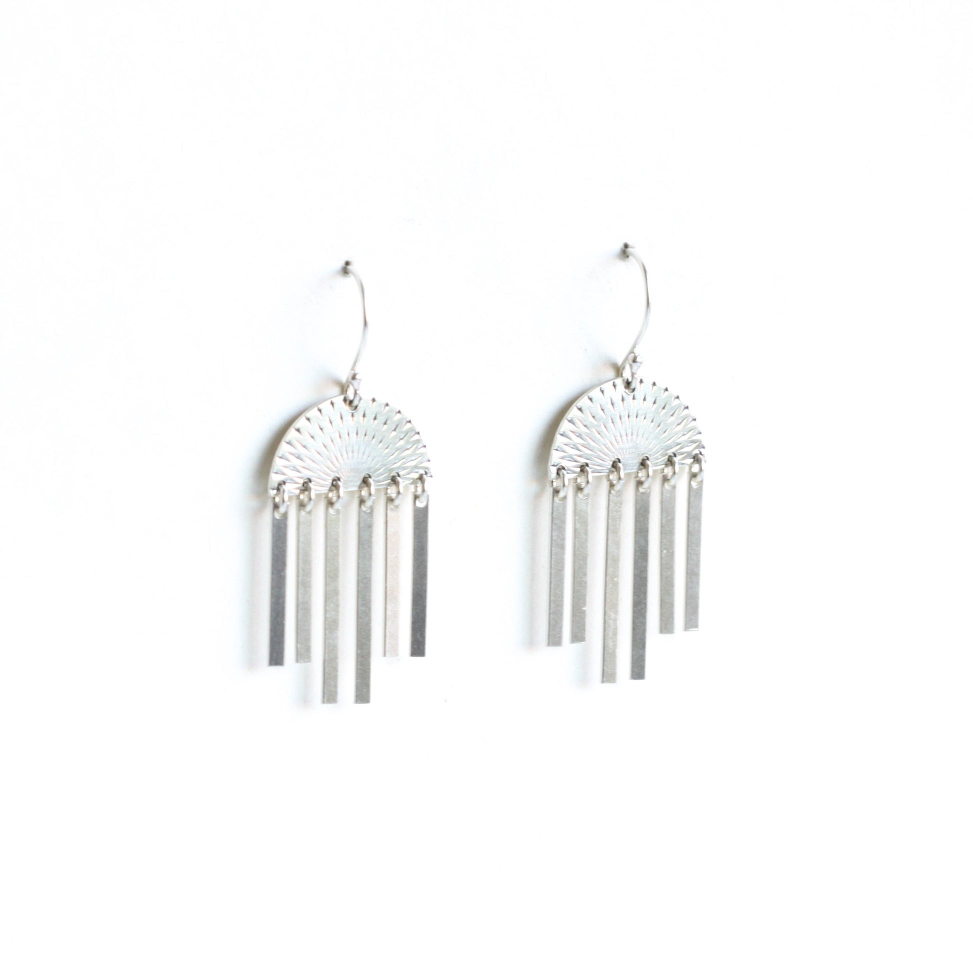 Rainstorm Earrings-dangle earrings-Blue Hour Designs