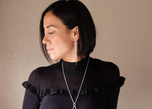 Reed Earrings-dangle earrings-Blue Hour Designs