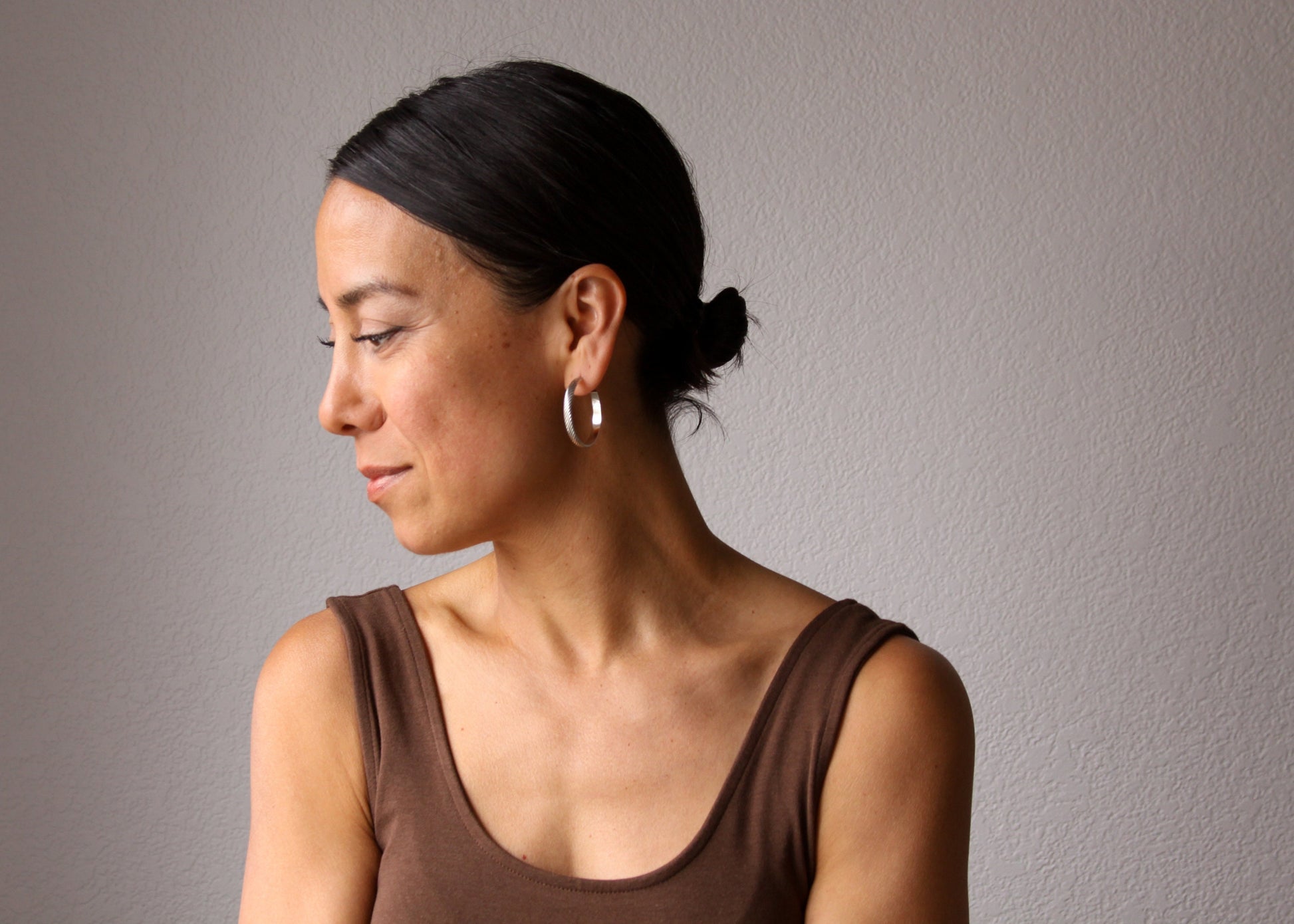 Salma Hoops-hoop earrings-Blue Hour Designs