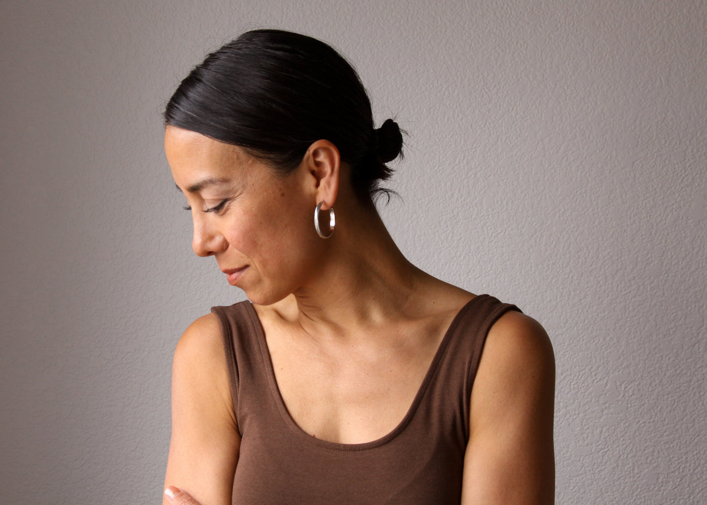 Salma Hoops-hoop earrings-Blue Hour Designs