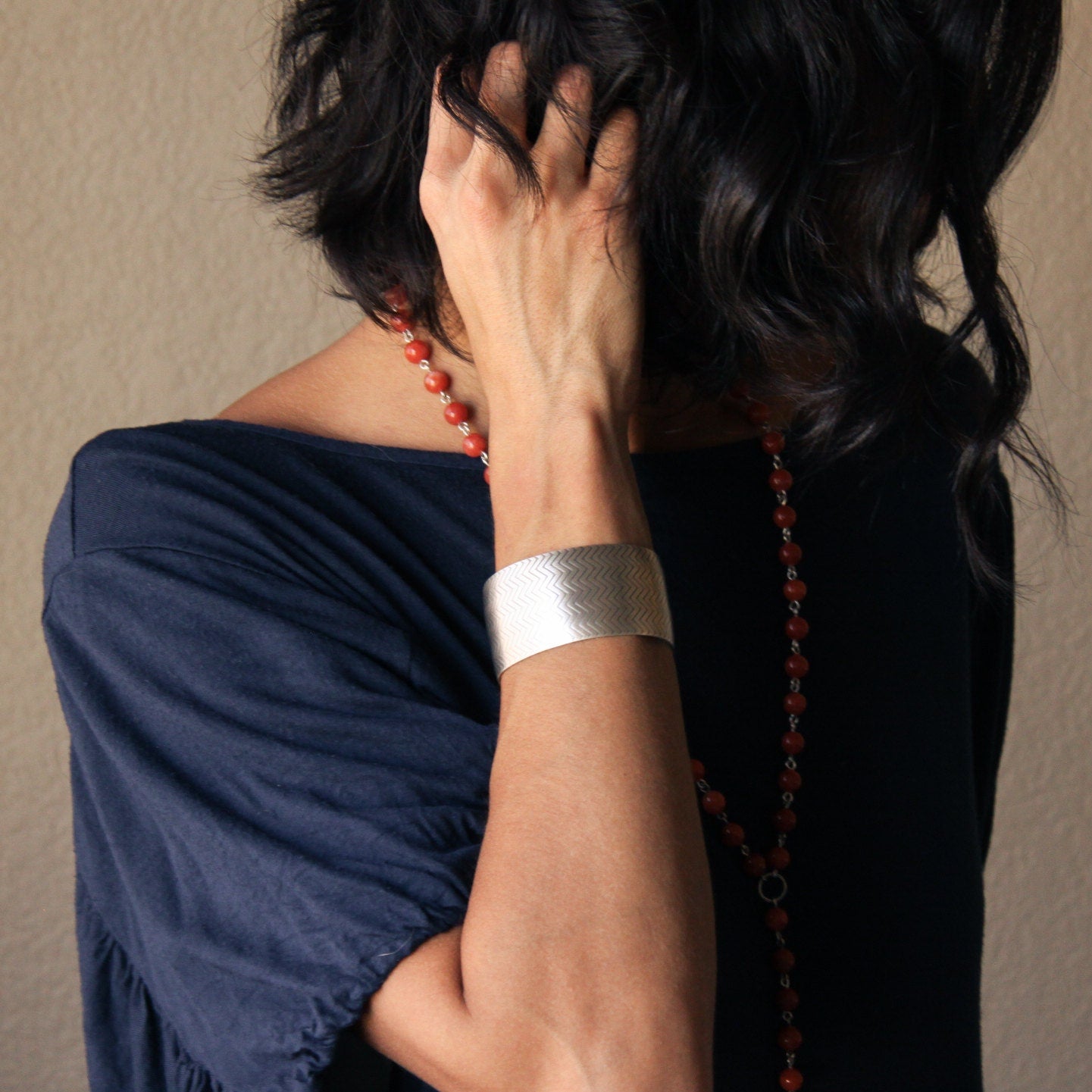 Shield Cuff-cuff bracelet-Blue Hour Designs