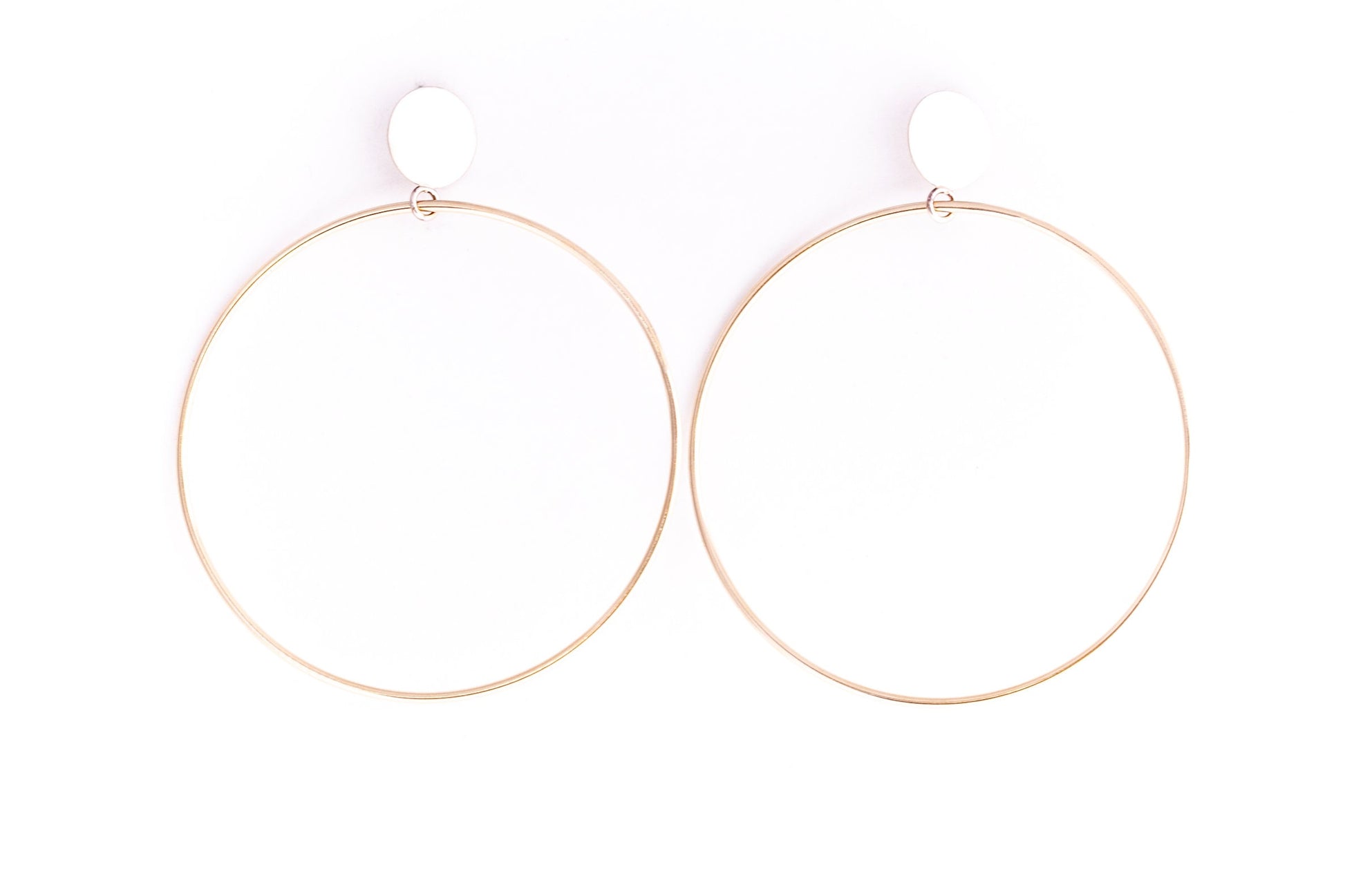 Sophia Hoops - 14K Gold-hoop earrings-Blue Hour Designs