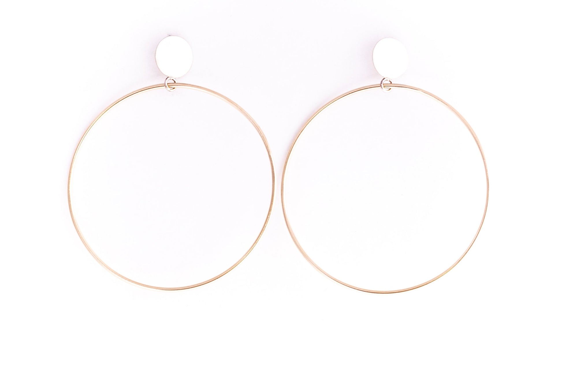 Sophia Hoops - 14K Gold-hoop earrings-Blue Hour Designs