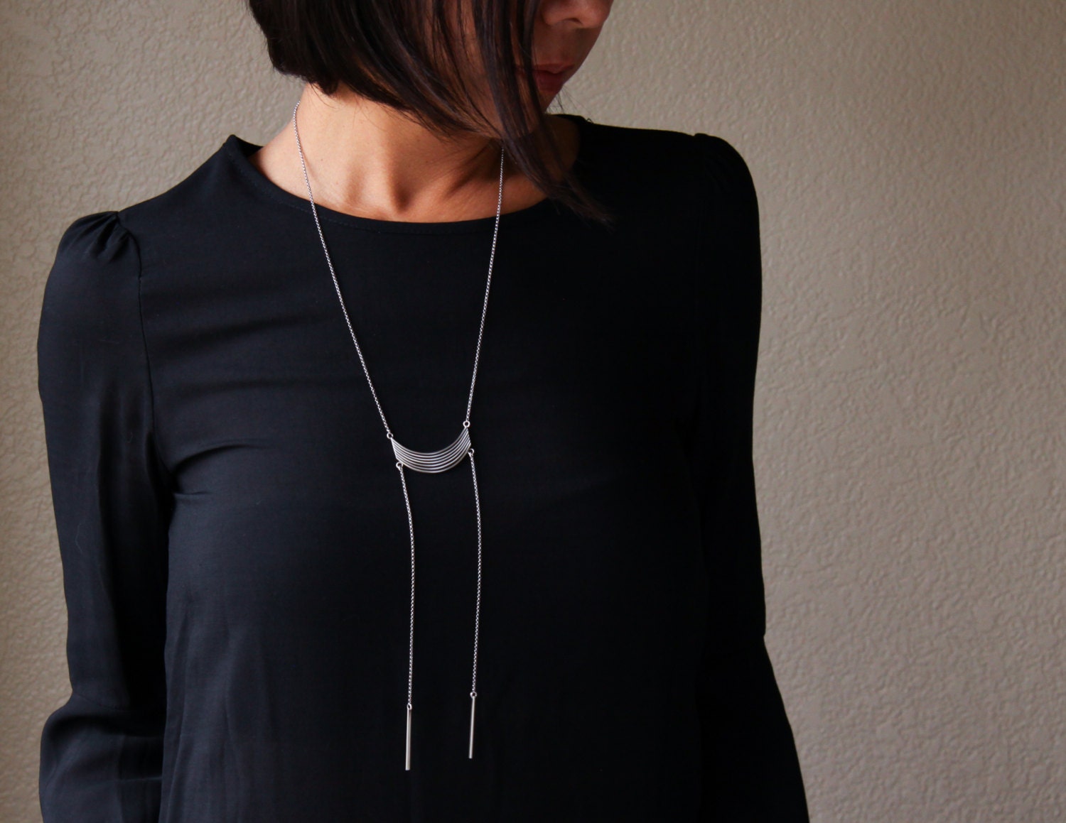 Sway Necklace-pendant necklace-Blue Hour Designs