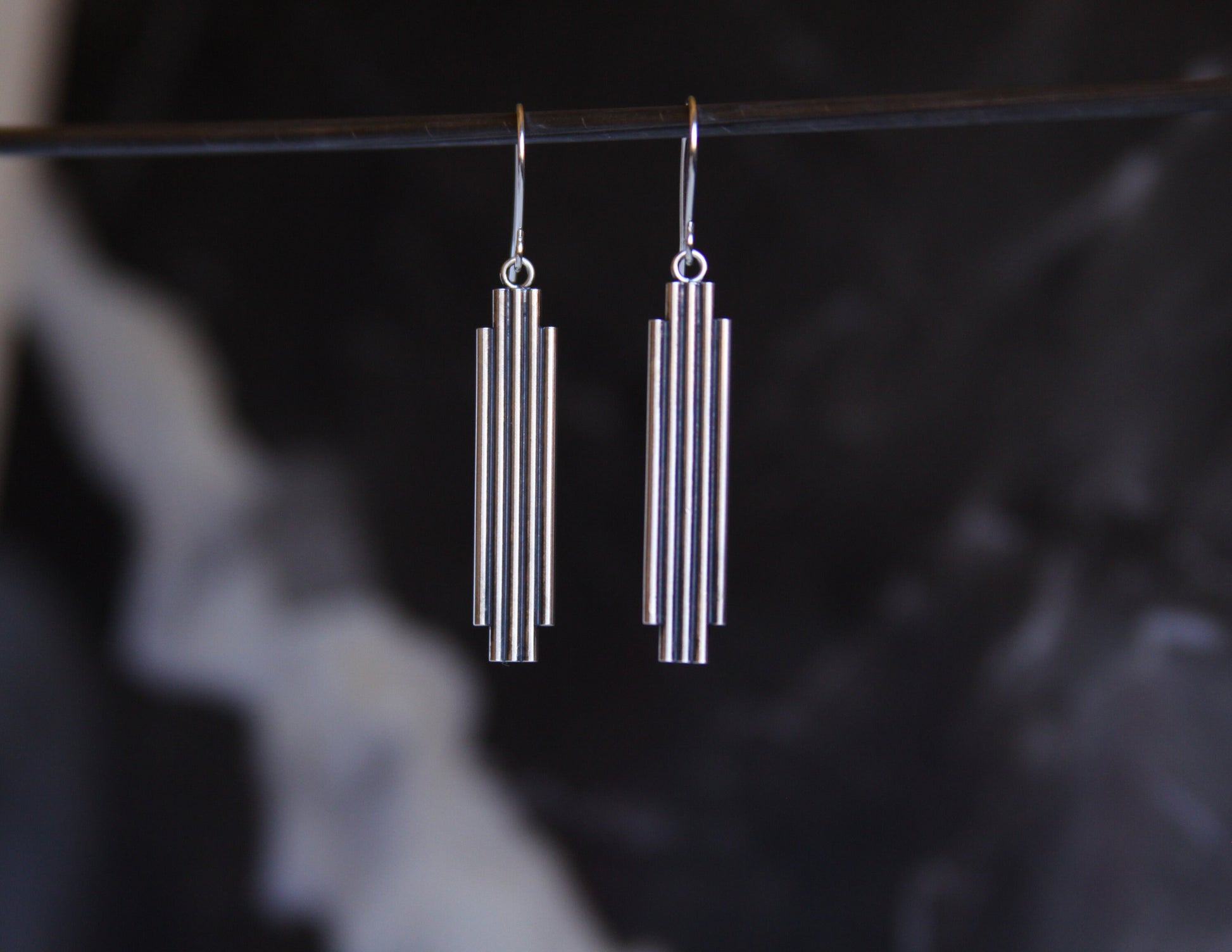 Toltec Earrings-dangle earrings-Blue Hour Designs