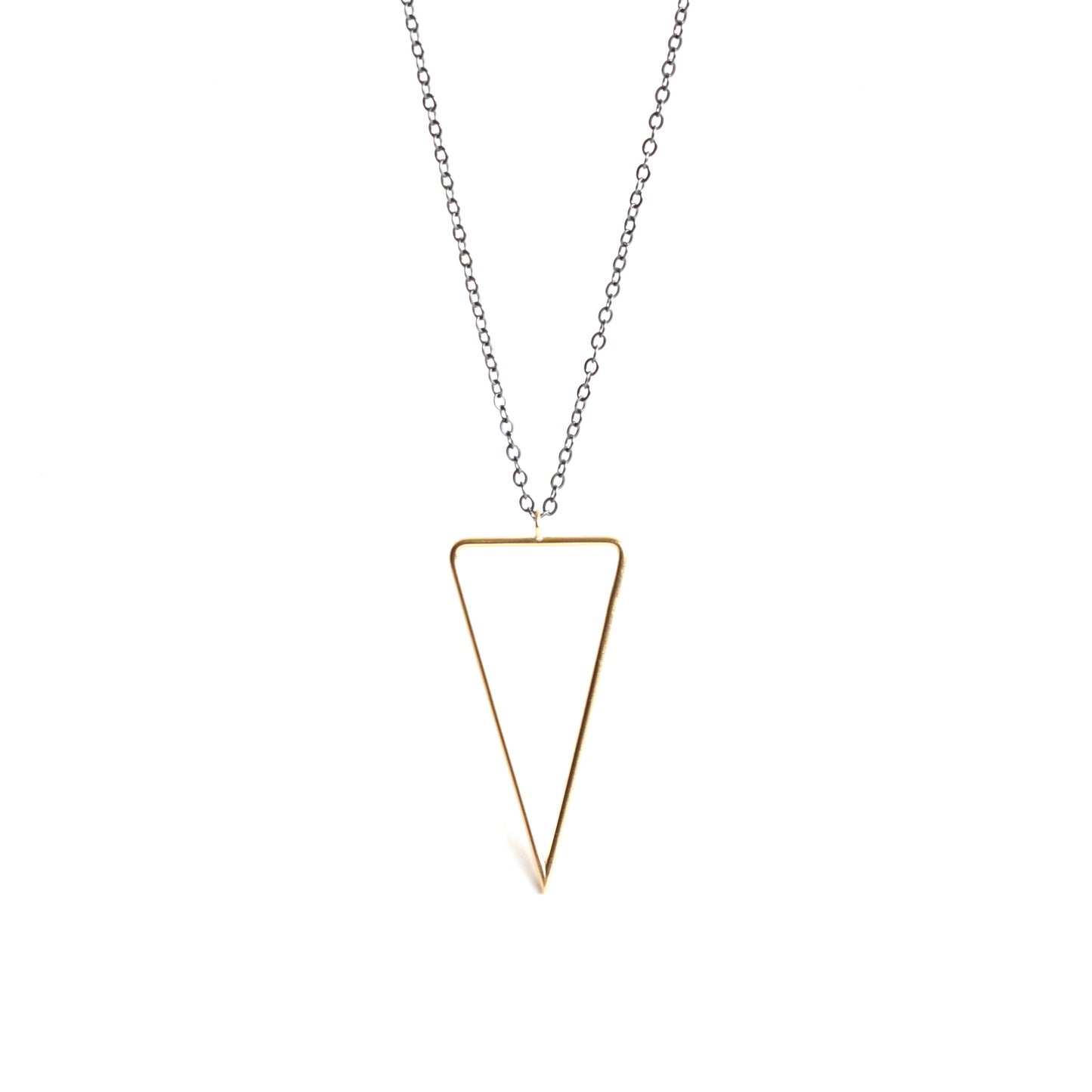 Triad Necklace - 14KY Gold-pendant necklace-Blue Hour Designs