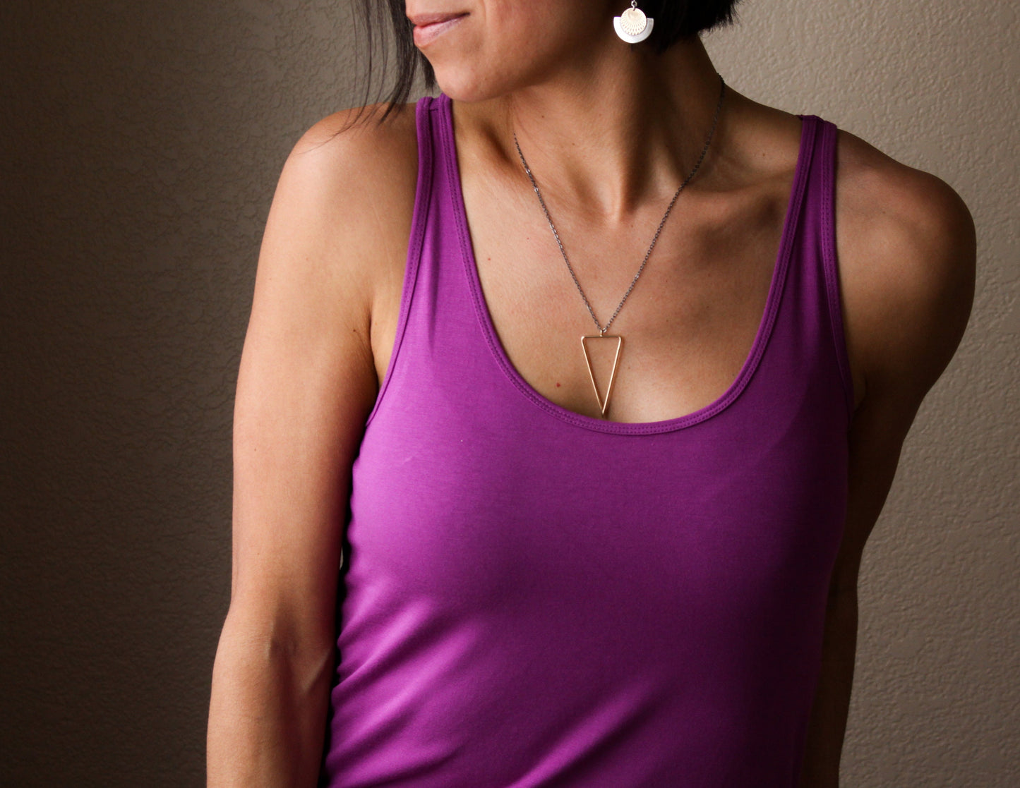 Triad Necklace - 14KY Gold-pendant necklace-Blue Hour Designs