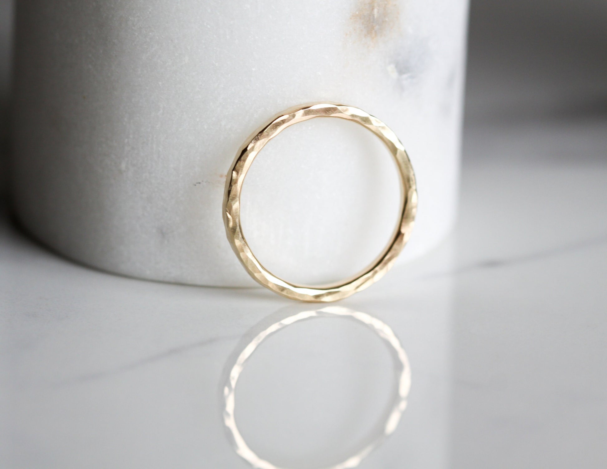 Uno Ring - 14KY Gold-stacking ring-Blue Hour Designs