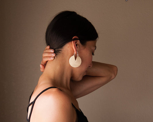 Iya Earrings - Brass, Large