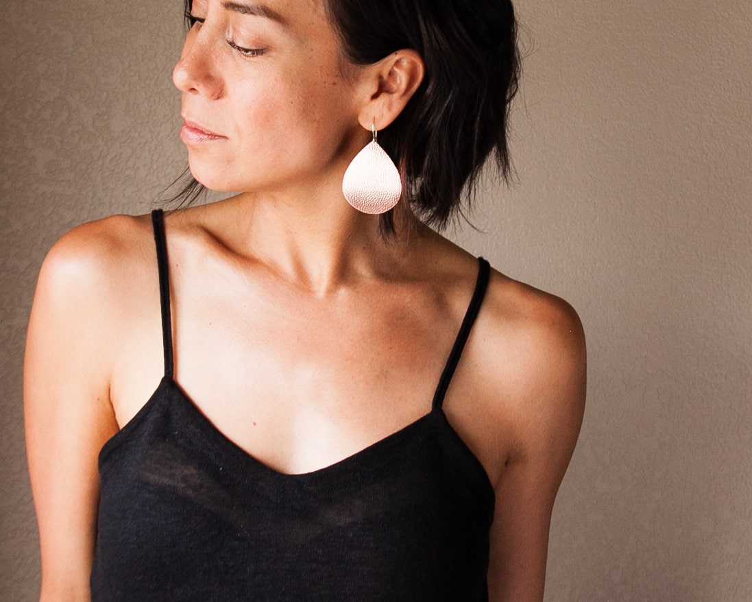 Juno Earrings - Copper, Large