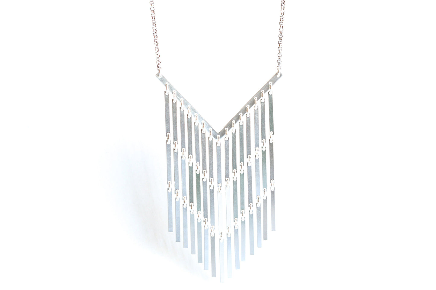 Fringe Channel Necklace