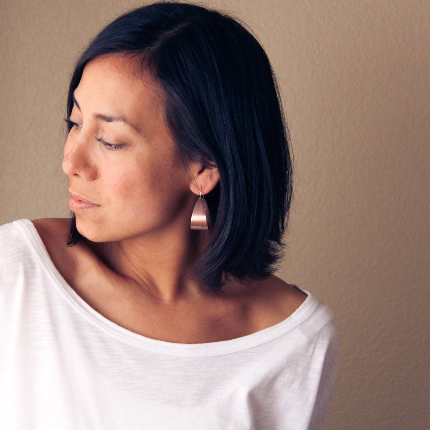 Scoop Earrings - Copper