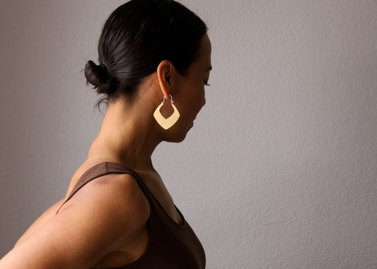 Temple Earrings - Brass
