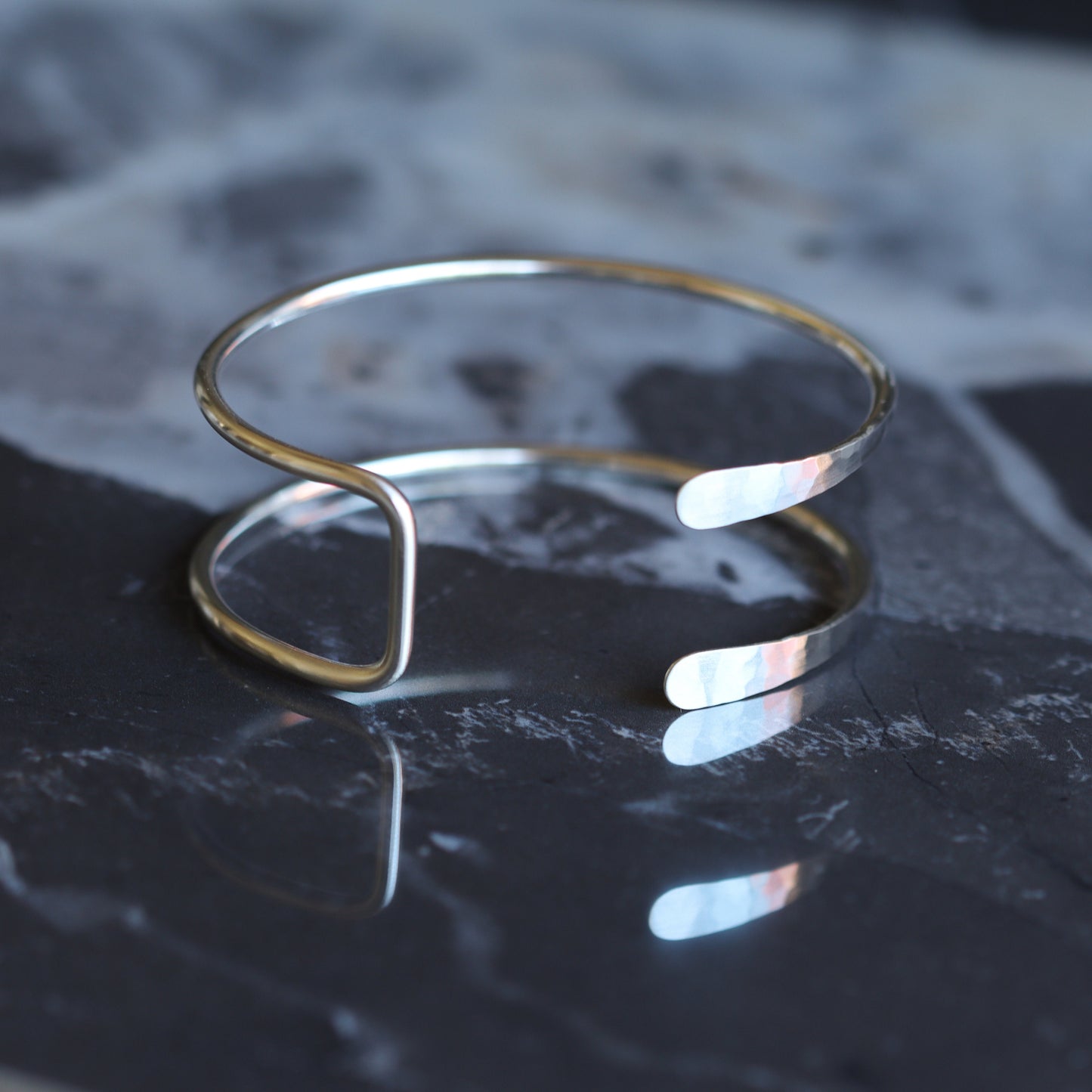 Hammered Tail Cuff - Small