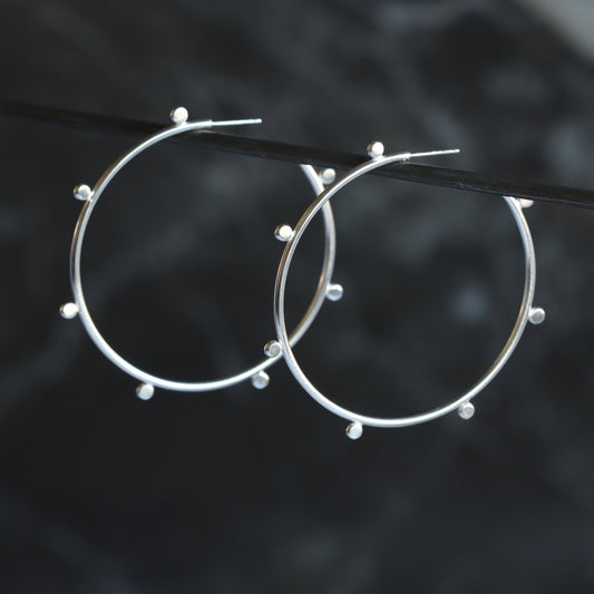 Compass Hoop Earrings