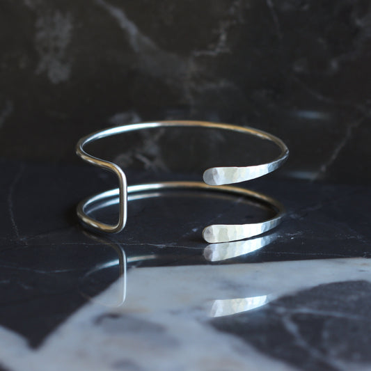 Hammered Tail Cuff - Small