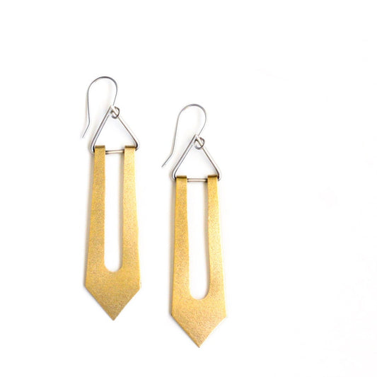 Soukaina Earrings - Brass