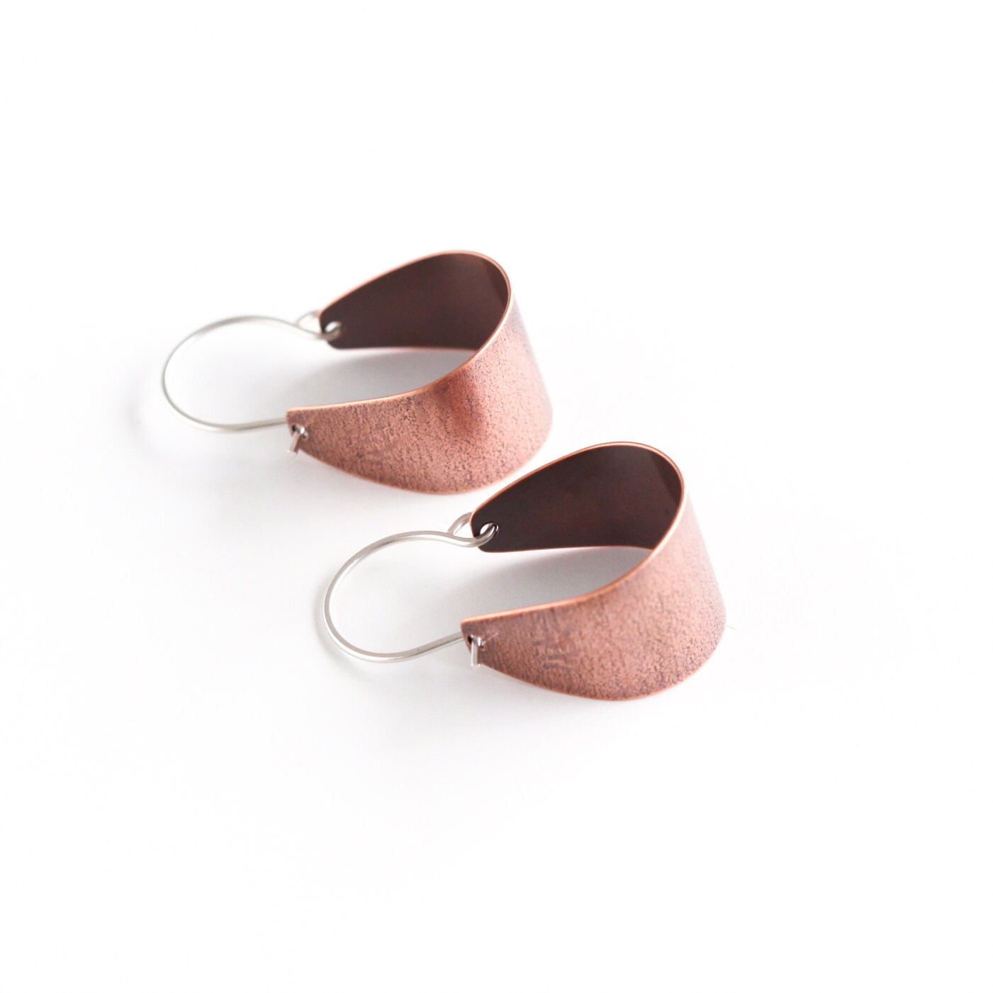 Scoop Earrings - Copper, Small