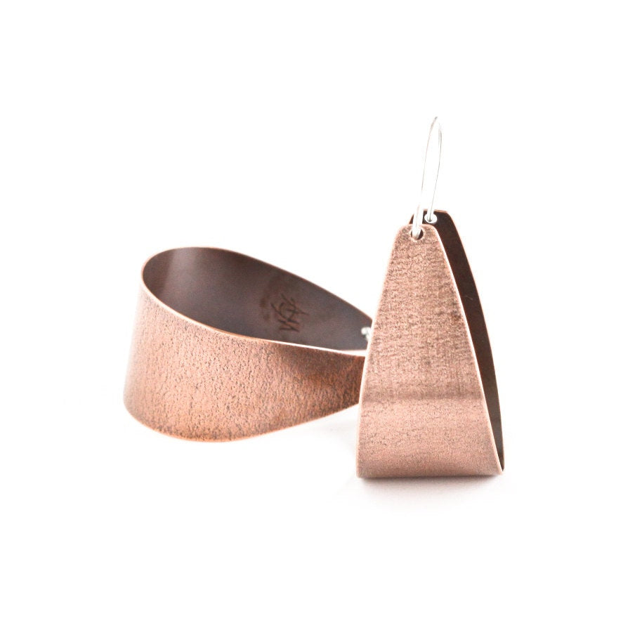 Scoop Earrings - Copper